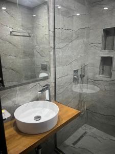 Koupelna v ubytování Hotel Nuanti