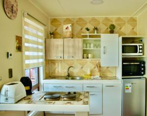 Kuchyň nebo kuchyňský kout v ubytování Departamentos Patagonia