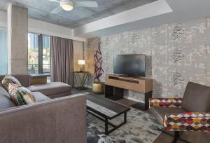 TV a/nebo společenská místnost v ubytování Club Wyndham Austin