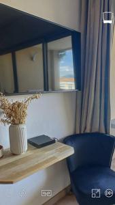 Posezení v ubytování T2 Vue Mer à Cannes