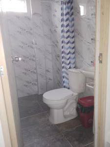 Koupelna v ubytování Hotel Melemar