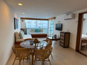 Et tv og/eller underholdning på San Andrés espectacular apto frente al mar, WI-FI