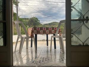 Balkón nebo terasa v ubytování Apê Estação do Sorriso