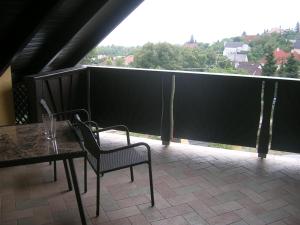 Balkón alebo terasa v ubytovaní Balatoni Panoráma Villa