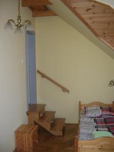 Posteľ alebo postele v izbe v ubytovaní Balatoni Panoráma Villa