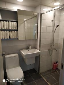 Et badeværelse på 거제 아쿠아리우스