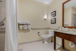 Koupelna v ubytování Comfort Suites