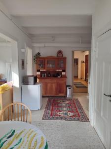 Η κουζίνα ή μικρή κουζίνα στο Sonniges Appartment in Jugendstilvilla