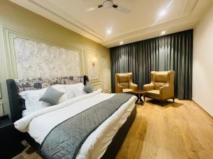 Krishna Resort Pushkar客房内的一张或多张床位
