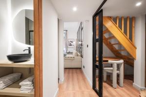 Ένα ή περισσότερα κρεβάτια σε δωμάτιο στο Beautiful apartment, old nice