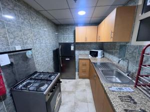 Kuchyň nebo kuchyňský kout v ubytování Al soor tawer
