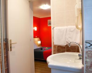Koupelna v ubytování Hotel Audran