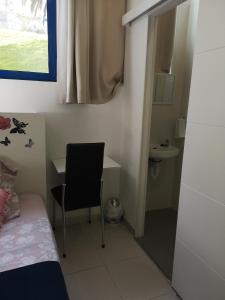 Koupelna v ubytování Hostel de las Facultades