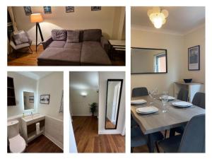カーディフにあるUltra-Luxury City centre 2 bed apartment, with FREE parkingの四枚のコラージュ
