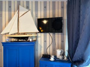 Kuchyň nebo kuchyňský kout v ubytování La maison bleue