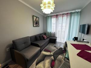 TV a/nebo společenská místnost v ubytování Centrum Pańska3 Apartment PARKING