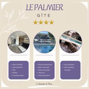 Certificato, attestato, insegna o altro documento esposto da La Salamandre de l Olivier - le Palmier