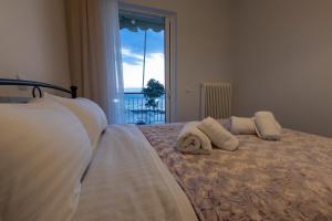 Ένα ή περισσότερα κρεβάτια σε δωμάτιο στο Vicky's view house
