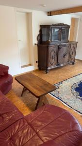 Ruang duduk di Ferienwohnung Monteurzimmer Zülpich Bauernhof