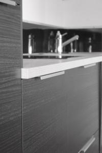 Kuchyň nebo kuchyňský kout v ubytování Apartment ILWA