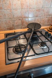 A kitchen or kitchenette at Molnárkalács vendégház