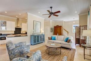a living room with a couch and a table at 1016 San Fernando Street in Fernandina Beach