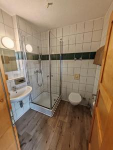 Koupelna v ubytování Max Motel