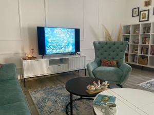 TV a/nebo společenská místnost v ubytování Studio