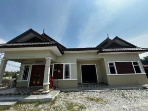 Bygningen som feriehuset ligger i