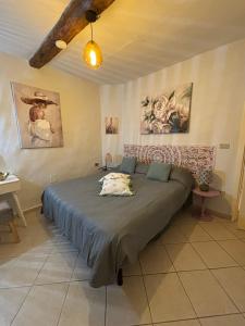 Postel nebo postele na pokoji v ubytování Un piede nel Chianti