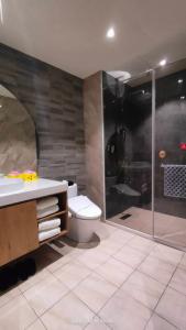 Koupelna v ubytování Jiati Business Motel