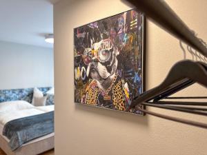 Postel nebo postele na pokoji v ubytování "THREE" - Premium Apartments Seekirchen, modern, zentral gelegen