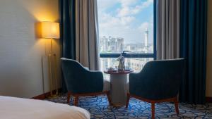 Postel nebo postele na pokoji v ubytování فندق الصفوة البرج الأول Al Safwah Hotel First Tower 1