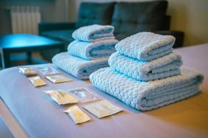 Postel nebo postele na pokoji v ubytování Turin Airport premium apartment G