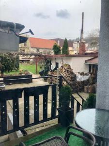 Balkón alebo terasa v ubytovaní Apartmán A Luhačovice