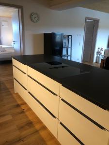 TV a/nebo společenská místnost v ubytování Servus Apartments Donaublick Premium