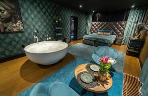 Χώρος καθιστικού στο De luxe Bed &Wellness
