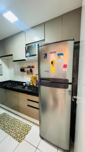 Kuchyň nebo kuchyňský kout v ubytování Apartamento confortável, próximo a COP30