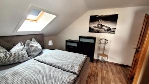 Postel nebo postele na pokoji v ubytování Apartmenthaus Kammblick