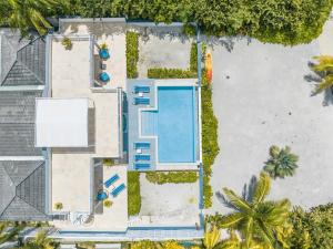 Bazén v ubytování Luxurious Beachfront Villa Jolly Harbour nebo v jeho okolí