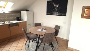 Kuchyň nebo kuchyňský kout v ubytování Apartmenthaus Kammblick