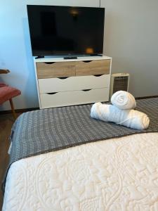 Postel nebo postele na pokoji v ubytování Hotel Nova Vida