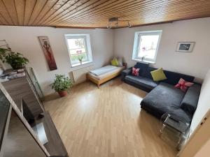 Posezení v ubytování Ferienwohnung Rauchkofelblick