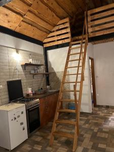 Kuchyň nebo kuchyňský kout v ubytování Planinski kutak