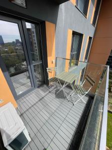 Un balcon sau o terasă la Parcului20 Apart near Romexpo, Herastrau Park