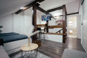 TV i/ili zabavni centar u objektu Studio Apartment & Rooms Huang