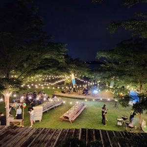 Zahrada ubytování Lac Glamping Trian Lake
