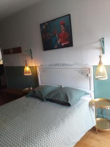 Postel nebo postele na pokoji v ubytování clos st Joseph