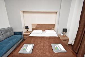 Postel nebo postele na pokoji v ubytování A&S hotel