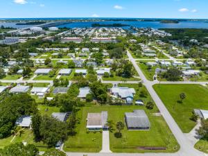 an aerial view of a park with houses at Little Palm Cottage in Vero Beach +20 photos